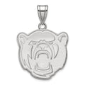 Sterling Silver Rhodium-plated LogoArt Baylor University Large Pendant