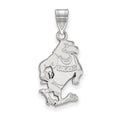 Sterling Silver Rhodium-plated LogoArt Georgia Southern University Eagle Large Pendant