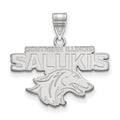 14k White Gold LogoArt Southern Illinois University Salukis Medium Pendant