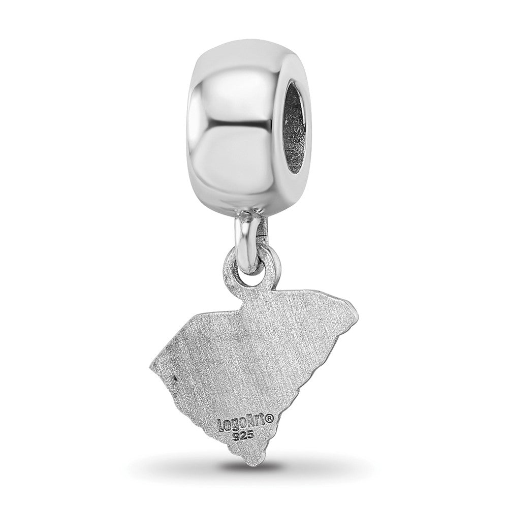 Sterling Silver Rh-plated LogoArt The Citadel XS Dangle Bead Charm