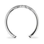 Sterling Silver Rhodium-plated LogoArt University of Kansas Jayhawk Toe Ring