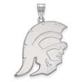 14k White Gold University of Southern California Trojan Extra Large Pendant