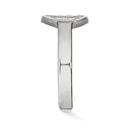 Sterling Silver Rhodium-plated NHL LogoArt Boston Bruins Toe Ring