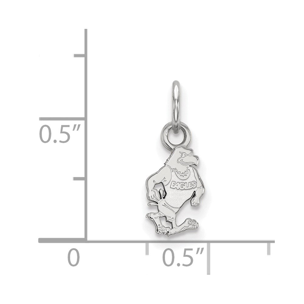 14k White Gold LogoArt Georgia Southern University Eagle Extra Small Pendant