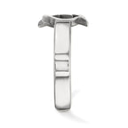 Sterling Silver Rhodium-plated NHL LogoArt Tampa Bay Lightning Toe Ring