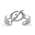 Sterling Silver Rhodium-plated NHL LogoArt Tampa Bay Lightning Toe Ring