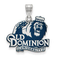Sterling Silver Rhodium-plated LogoArt Old Dominion University Large Enameled Pendant