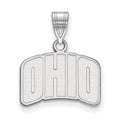 14k White Gold LogoArt Ohio University Small Pendant