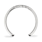 Sterling Silver Rhodium-plated NHL LogoArt Pittsburgh Penguins Toe Ring