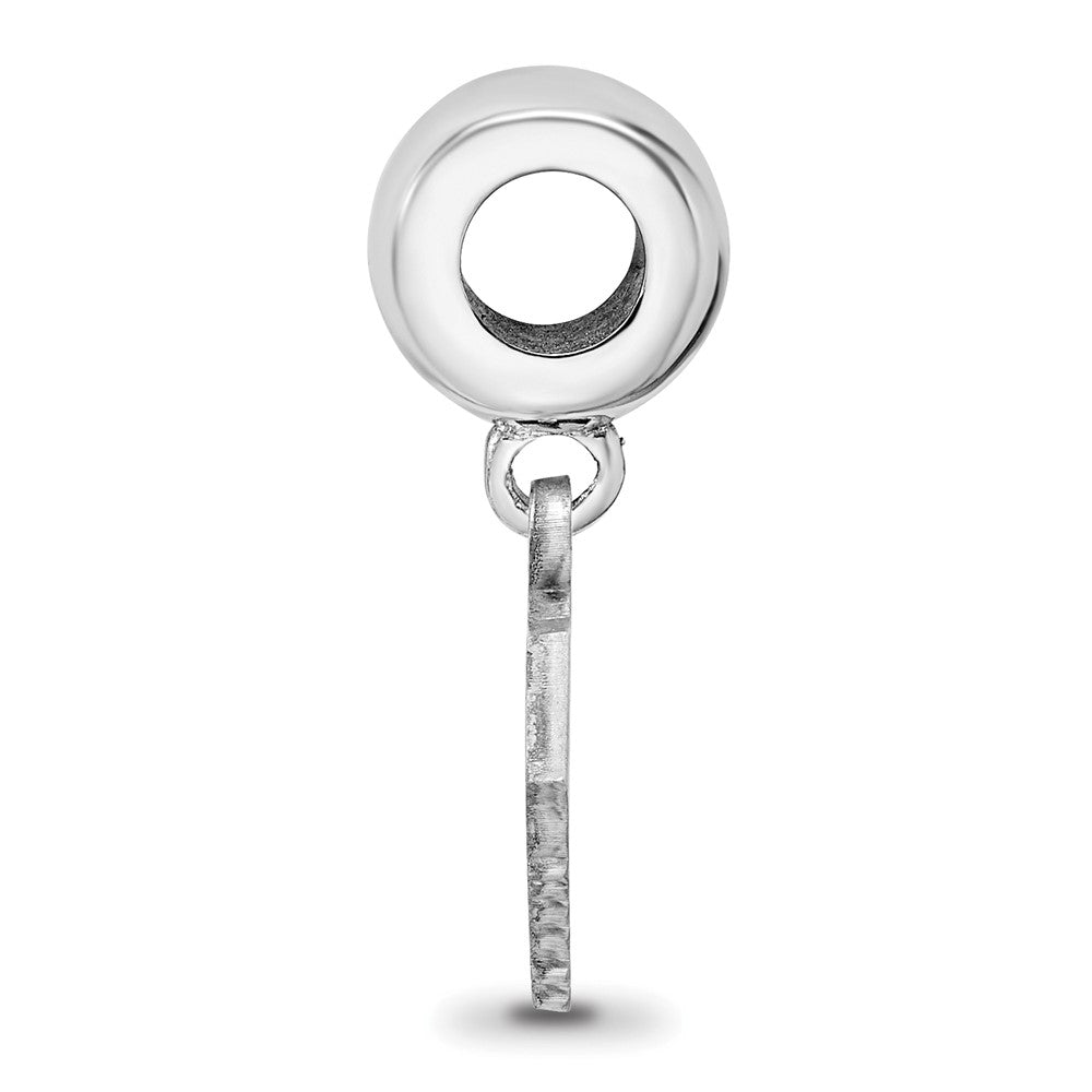 Sterling Silver Rh-plated LogoArt The Citadel Small Dangle Bead