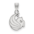 Sterling Silver Rhodium-plated LogoArt University of Central Florida Pegasus Small Pendant