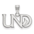 14k White Gold LogoArt University of North Dakota U-N-D Small Pendant
