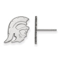 10k White Gold University of Southern California Trojan Small Post Earrings