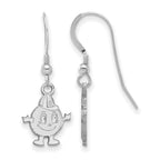 Sterling Silver Rhodium-plated LogoArt Syracuse University Mascot Small Dangle Wire Earrings
