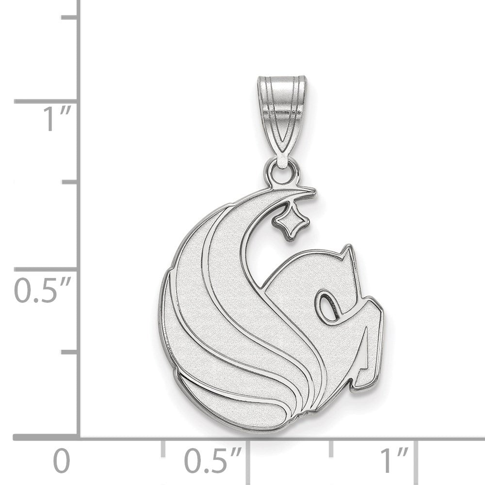 14k White Gold LogoArt University of Central Florida Pegasus Large Pendant