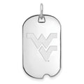Sterling Silver Rh-plated LogoArt West Virginia University Small Dog Tag