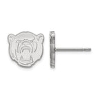 10k White Gold LogoArt Baylor University Extra Small Post Earrings