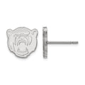 Sterling Silver Rhodium-plated LogoArt Baylor University Extra Small Post Earrings
