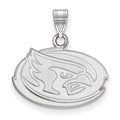 10k White Gold LogoArt Iowa State University Cardinal Small Pendant