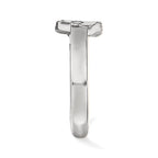 Sterling Silver Rhodium-plated LogoArt Kansas State University Wildcat Toe Ring