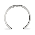 Sterling Silver Rhodium-plated LogoArt Michigan State University Letter S Toe Ring