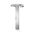 Sterling Silver Rhodium-plated LogoArt Michigan State University Letter S Toe Ring