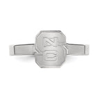 Sterling Silver Rhodium-plated LogoArt North Carolina State University N-C-S Toe Ring