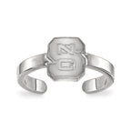 Sterling Silver Rhodium-plated LogoArt North Carolina State University N-C-S Toe Ring