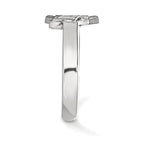 Sterling Silver Rhodium-plated LogoArt The Ohio State University Toe Ring
