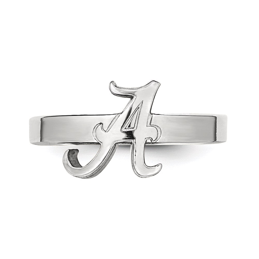 Sterling Silver Rhodium-plated LogoArt University of Alabama Toe Ring