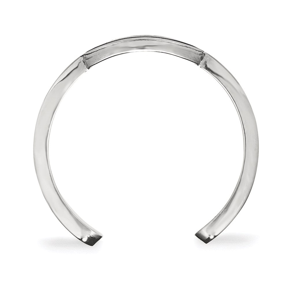 Sterling Silver Rhodium-plated LogoArt University of Georgia Letter G Toe Ring