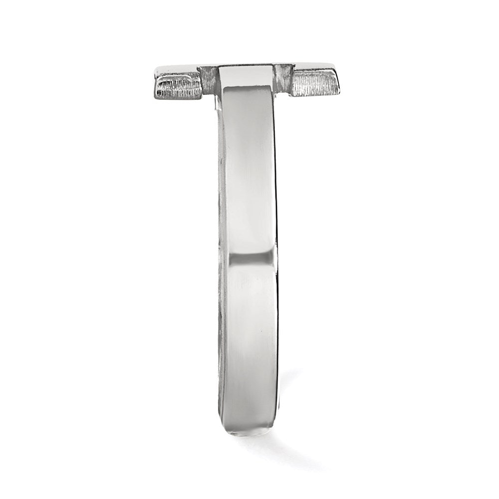 Sterling Silver Rhodium-plated LogoArt University of Illinois Letter I Toe Ring