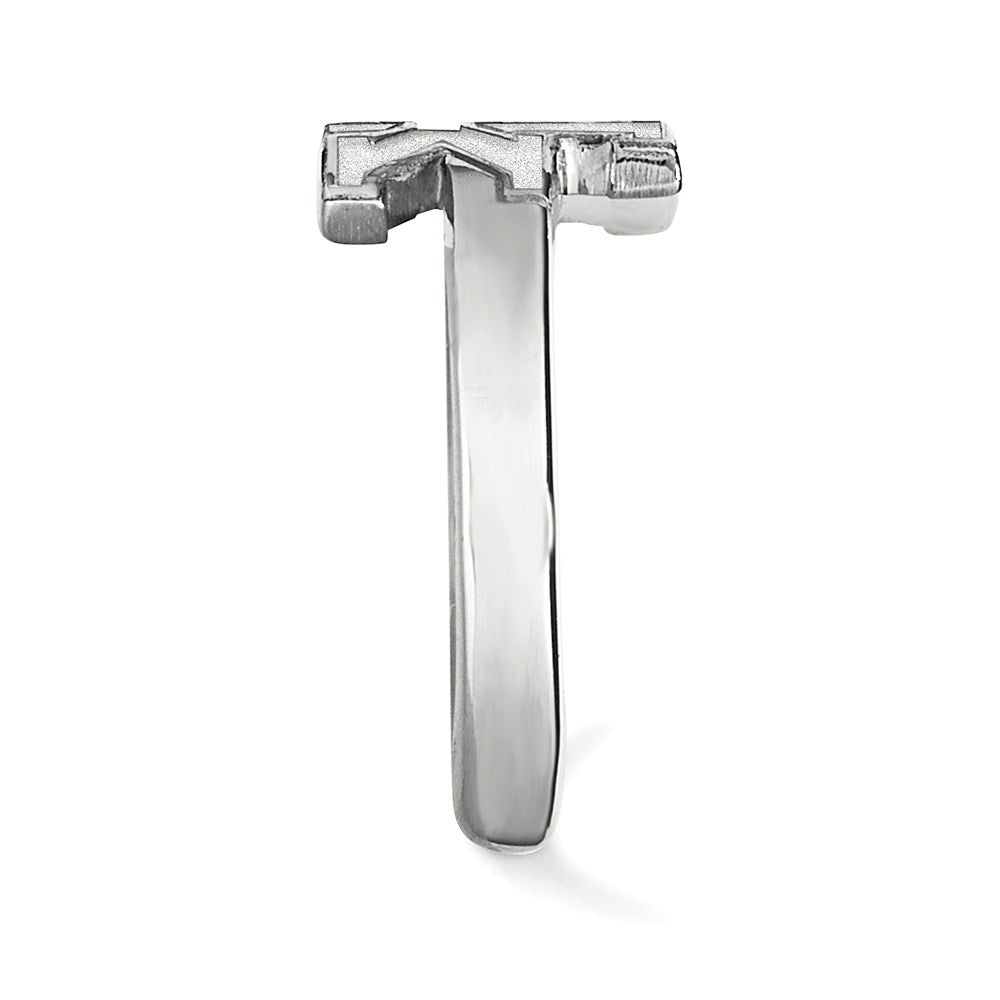 Sterling Silver Rhodium-plated LogoArt University of Kentucky U-K Toe Ring