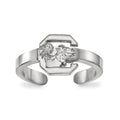Sterling Silver Rhodium-plated LogoArt University of South Carolina Toe Ring