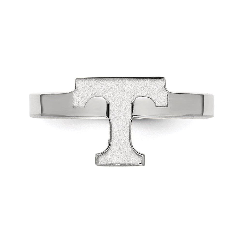 Sterling Silver Rhodium-plated LogoArt University of Tennessee Letter T Toe Ring