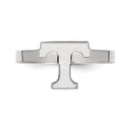 Sterling Silver Rhodium-plated LogoArt University of Tennessee Letter T Toe Ring