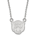 10k White Gold LogoArt Baylor University Small Pendant 18 inch Necklace