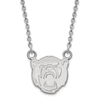 10k White Gold LogoArt Baylor University Small Pendant 18 inch Necklace