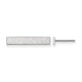 Sterling Silver Rhodium-plated LA University of South Florida Extra Small Post Earring