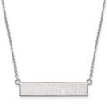 Sterling Silver Rhodium-plated LogoArt University of South Florida Small Bar 18 inch Necklace