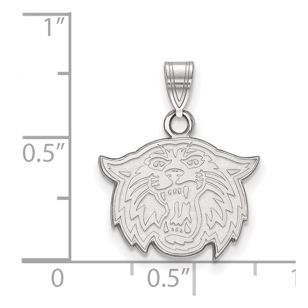 10k White Gold LogoArt Villanova University Wildcat Small Pendant