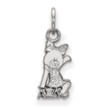 Sterling Silver Rhodium-plated LogoArt Alpha Xi Delta Sorority Symbol Extra Small Pendant