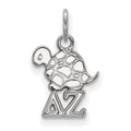 Sterling Silver Rhodium-plated LogoArt Delta Zeta Sorority Symbol Extra Small Pendant