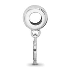 Sterling Silver Rhodium Plated Major League Baseball LogoArt San Francisco Giants Extra Small Dangle