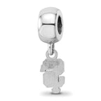 Sterling Silver Rhodium Plated Major League Baseball LogoArt San Francisco Giants Extra Small Dangle
