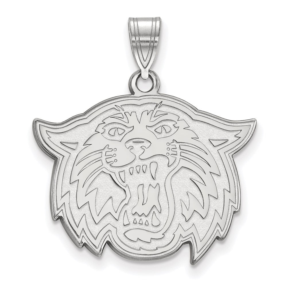 10k White Gold LogoArt Villanova University Wildcat Large Pendant