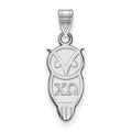 Sterling Silver Rhodium-plated LogoArt Chi Omega Sorority Symbol Small Pendant