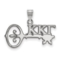 Sterling Silver Rhodium-plated LogoArt Kappa Kappa Gamma Sorority Symbol Small Pendant