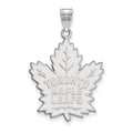14k White Gold NHL LogoArt Toronto Maple Leafs Extra Large Pendant
