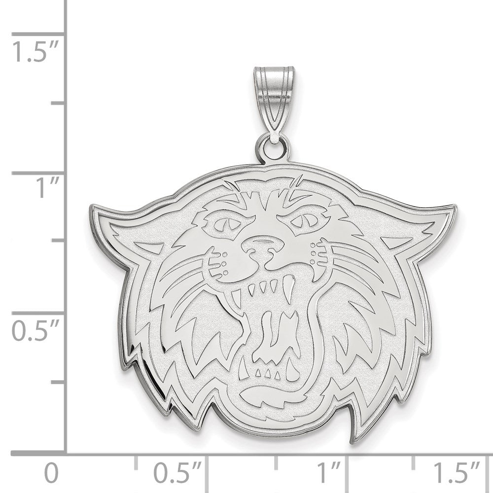 14k White Gold LogoArt Villanova University Wildcat Extra Large Pendant